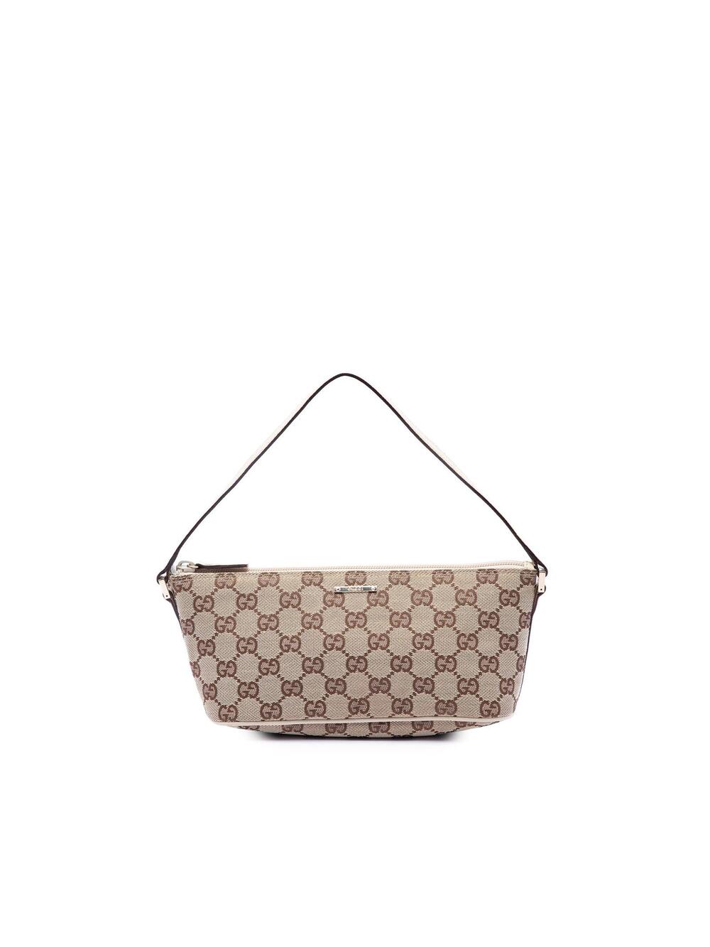 Gucci Gg Canvas Boat Pre-Loved Shoulder #358386G53B